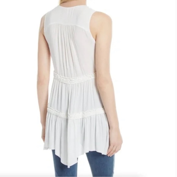 Free People Haze White Boho Tunic Size Small - Picture 3 of 6